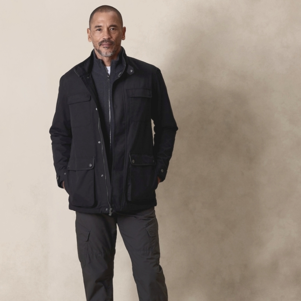 Banana Republic Men's Moorland Field Jacket Black